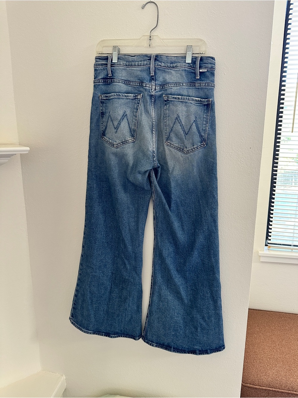MOTHER 💙 Hustler Roller High-Rise Wide Leg Jeans size 30 - Picture 3 of 11
